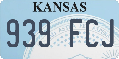 KS license plate 939FCJ