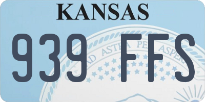 KS license plate 939FFS
