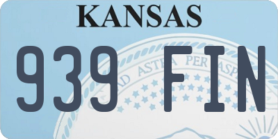 KS license plate 939FIN