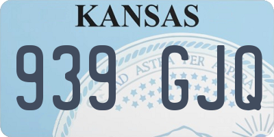 KS license plate 939GJQ