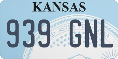 KS license plate 939GNL