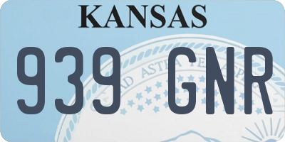KS license plate 939GNR