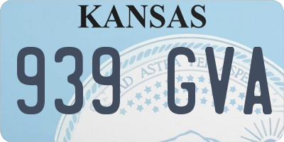 KS license plate 939GVA