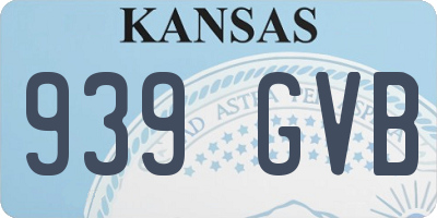 KS license plate 939GVB