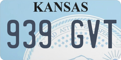 KS license plate 939GVT