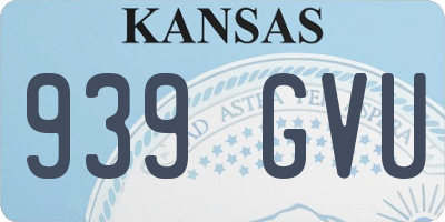 KS license plate 939GVU