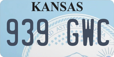 KS license plate 939GWC