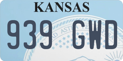 KS license plate 939GWD