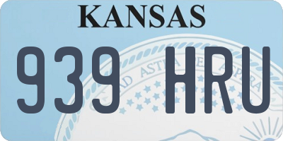 KS license plate 939HRU