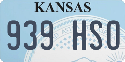 KS license plate 939HSO