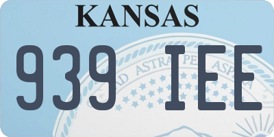 KS license plate 939IEE