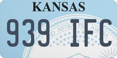 KS license plate 939IFC