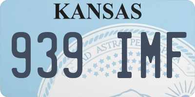 KS license plate 939IMF