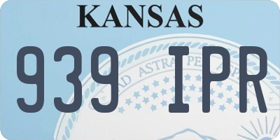 KS license plate 939IPR