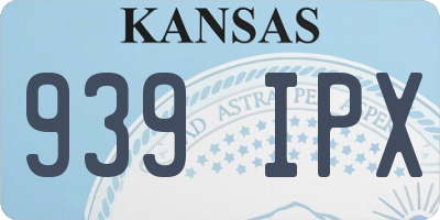 KS license plate 939IPX
