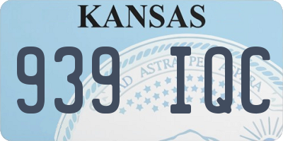 KS license plate 939IQC