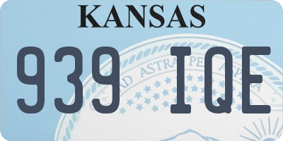 KS license plate 939IQE