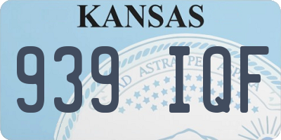 KS license plate 939IQF