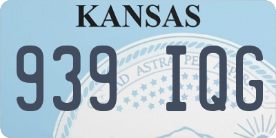KS license plate 939IQG