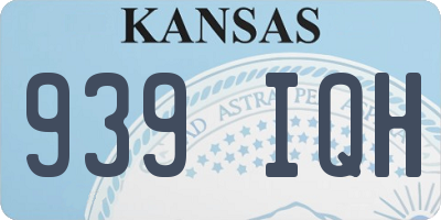 KS license plate 939IQH
