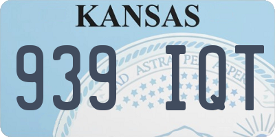 KS license plate 939IQT