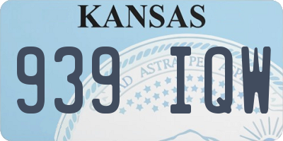 KS license plate 939IQW