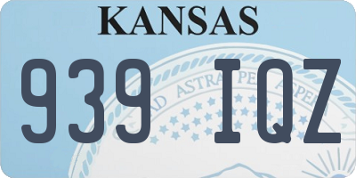 KS license plate 939IQZ