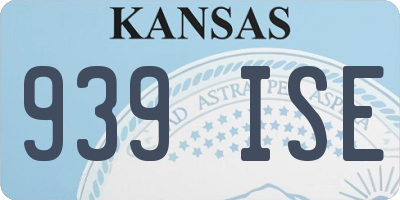 KS license plate 939ISE