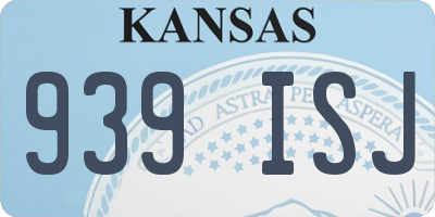 KS license plate 939ISJ