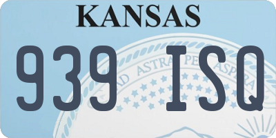 KS license plate 939ISQ