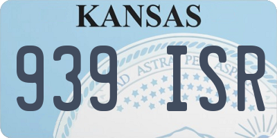 KS license plate 939ISR