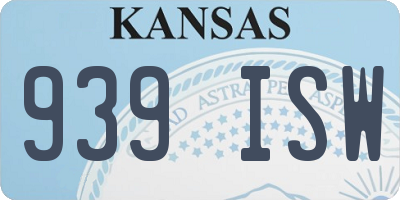 KS license plate 939ISW