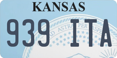 KS license plate 939ITA