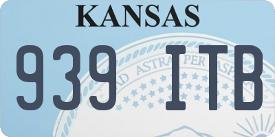 KS license plate 939ITB