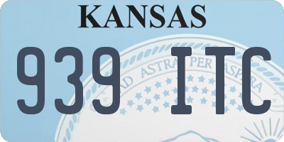 KS license plate 939ITC