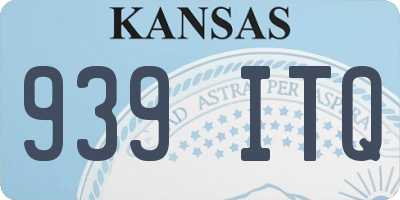 KS license plate 939ITQ