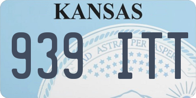 KS license plate 939ITT