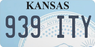KS license plate 939ITY