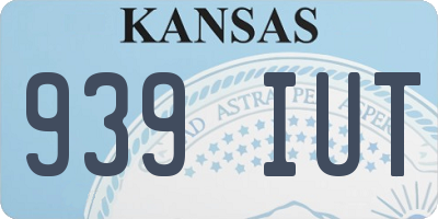KS license plate 939IUT