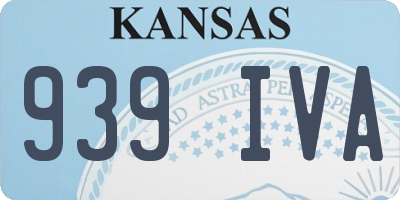 KS license plate 939IVA