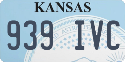 KS license plate 939IVC