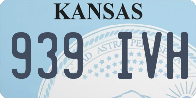 KS license plate 939IVH