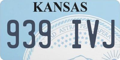 KS license plate 939IVJ
