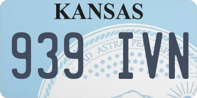 KS license plate 939IVN