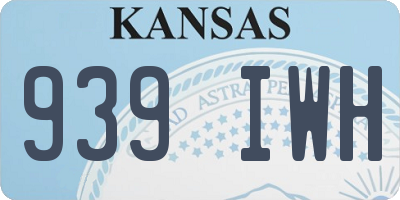 KS license plate 939IWH