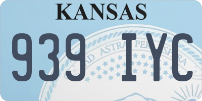 KS license plate 939IYC