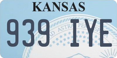 KS license plate 939IYE