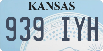KS license plate 939IYH