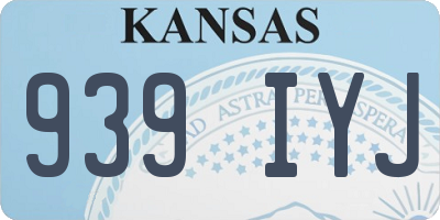 KS license plate 939IYJ