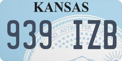 KS license plate 939IZB